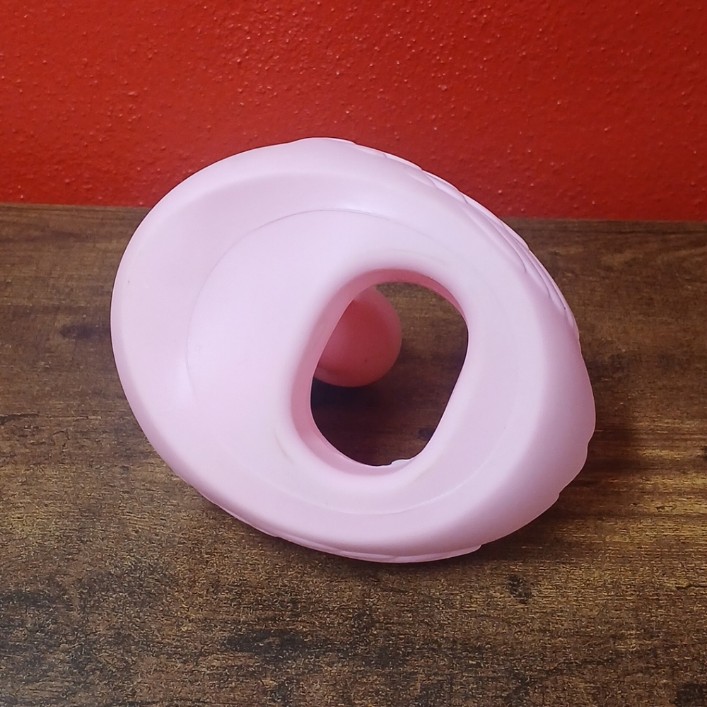 PINK PRINCESS SWAN w/CROWN & CUP HOLDER BATH POOL 6" TOY HARD PLASTIC - Picture 5 of 7